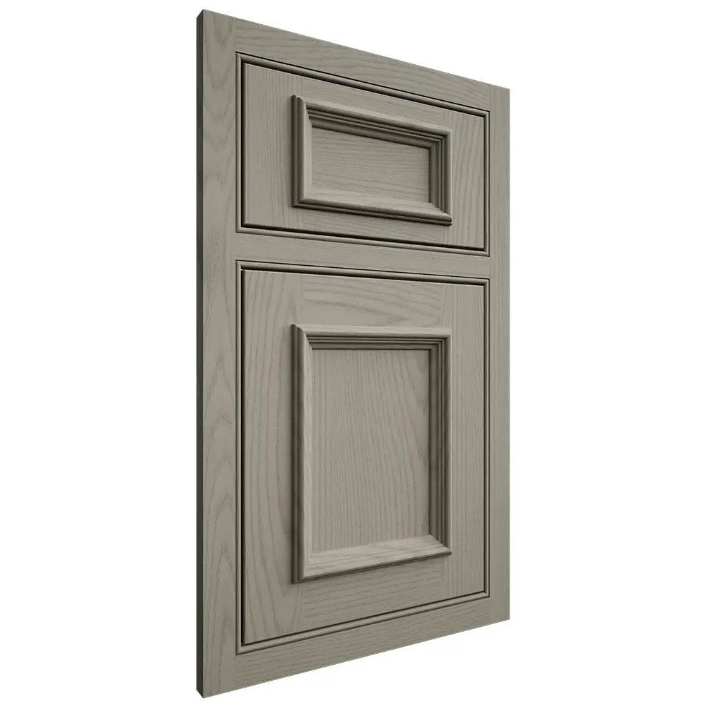 Shiloh Cabinetry Beaded Inset Charleston Red Oak Plain Cut Thyme Door