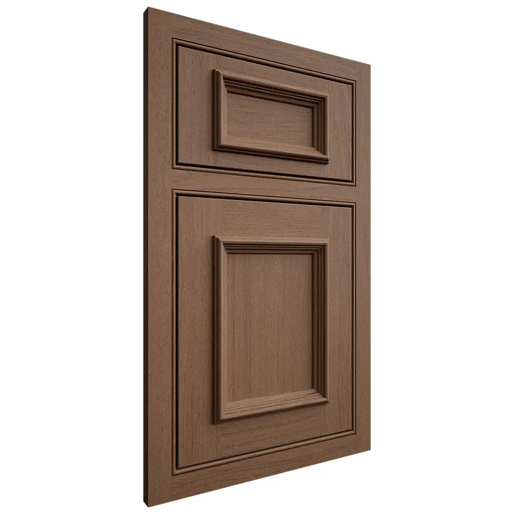 Shiloh Cabinetry Beaded Inset Charleston White Oak Plain Cut Autumn Door