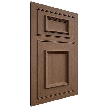 Shiloh Cabinetry Beaded Inset Charleston White Oak Plain Cut Autumn Door