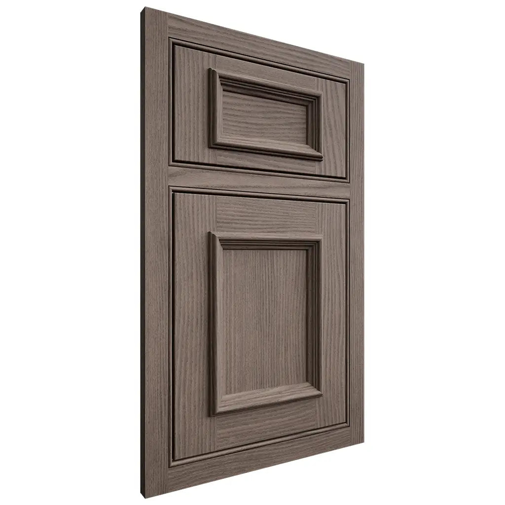 Shiloh Cabinetry Beaded Inset Charleston White Oak Plain Cut Clay Door