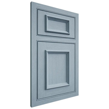 Shiloh Cabinetry Beaded Inset Charleston White Oak Plain Cut Sky Door