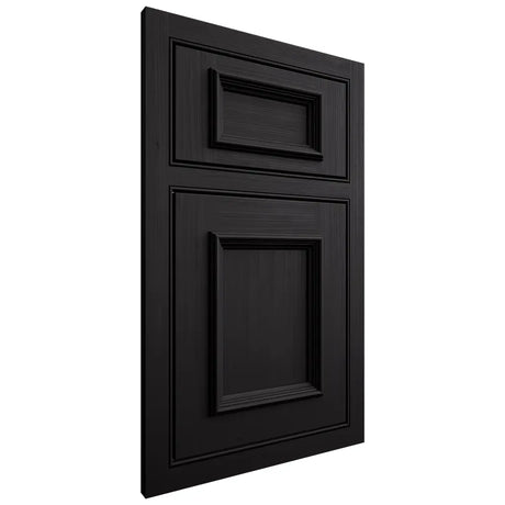 Shiloh Cabinetry Beaded Inset Charleston White Oak Quarter Sawn Espresso Door