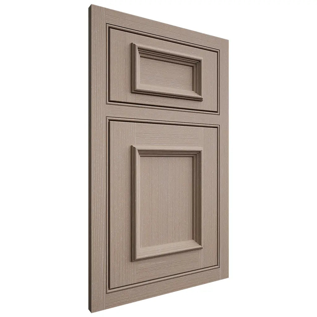 Shiloh Cabinetry Beaded Inset Charleston White Oak Quarter Sawn Whitewash Door