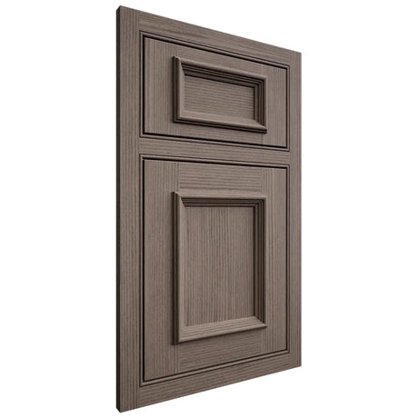 Shiloh Cabinetry Beaded Inset Charleston White Oak Rift Cut Clay Door