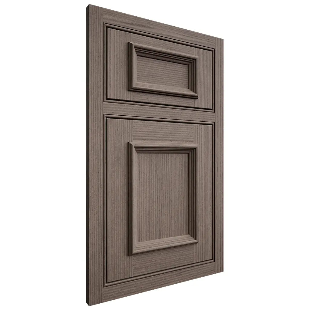 Shiloh Cabinetry Beaded Inset Charleston White Oak Rift Cut Clay Door