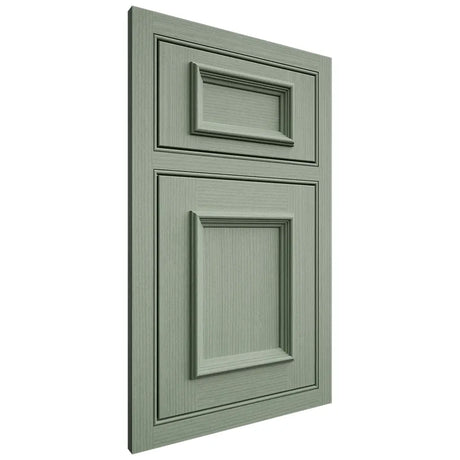 Shiloh Cabinetry Beaded Inset Charleston White Oak Rift Cut Moss Door