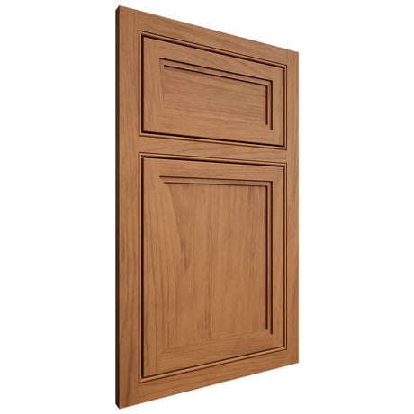 Shiloh Cabinetry Beaded Inset Concord Alder Plain Cut Caramel Door