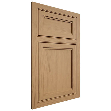 Shiloh Cabinetry Beaded Inset Concord Alder Plain Cut Natural Door