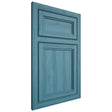 Shiloh Cabinetry Beaded Inset Concord Hickory Plain Cut Aqua Door