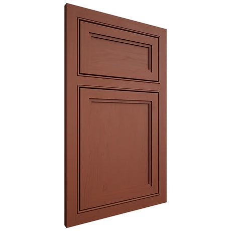Shiloh Cabinetry Beaded Inset Concord Maple Plain Cut Cayenne Door