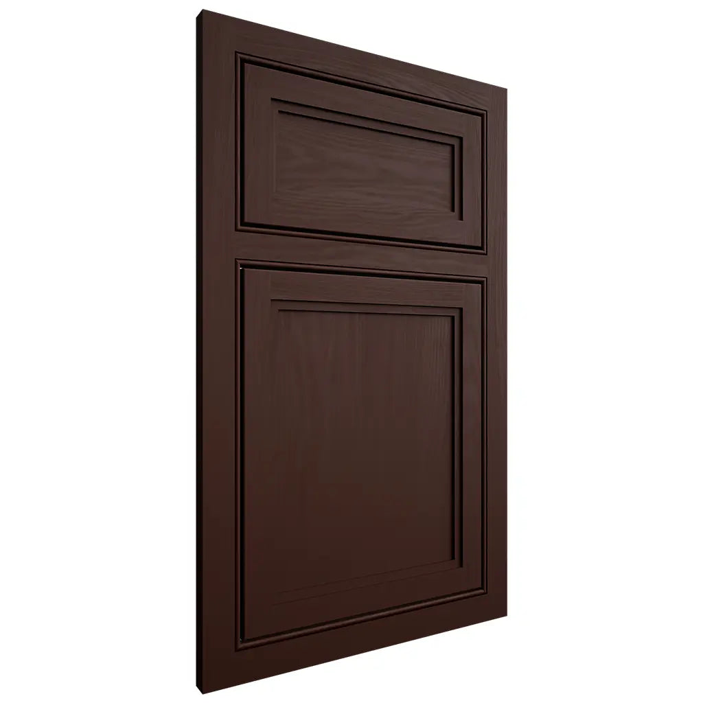 Shiloh Cabinetry Beaded Inset Concord Maple Plain Cut Cocoa Door