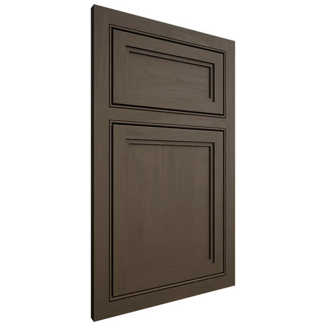Shiloh Cabinetry Beaded Inset Concord Maple Plain Cut Perfect Brown Door