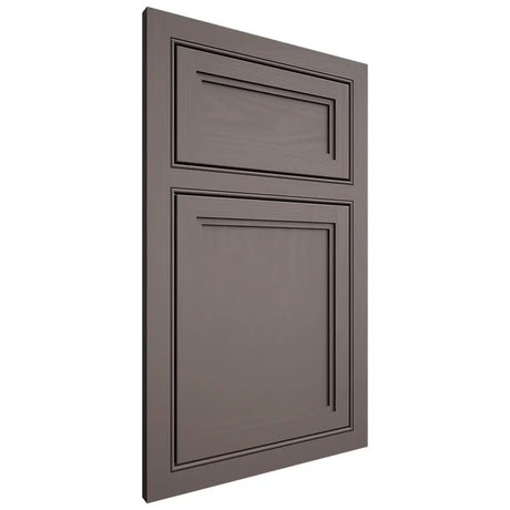 Shiloh Cabinetry Beaded Inset Concord Poplar Plain Cut Heatherstone Door