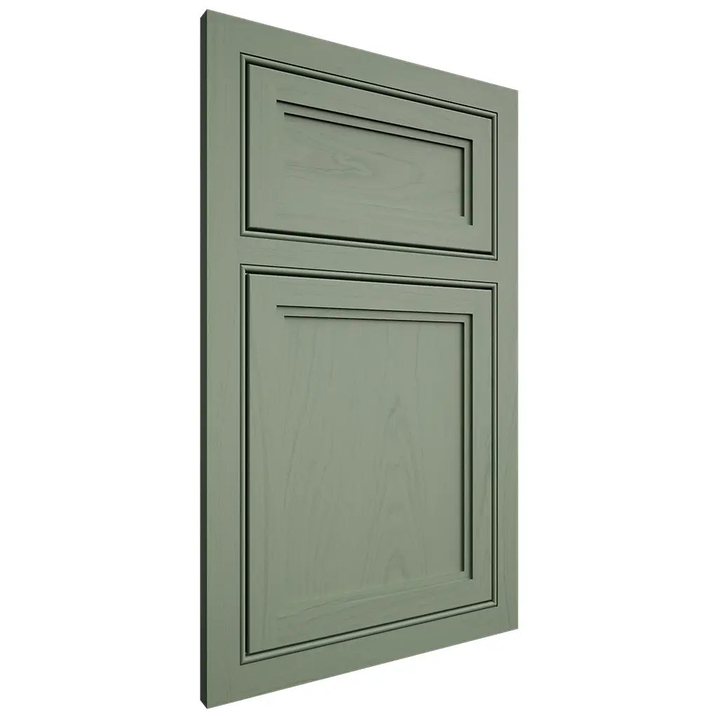 Shiloh Cabinetry Beaded Inset Concord Poplar Plain Cut Moss Door
