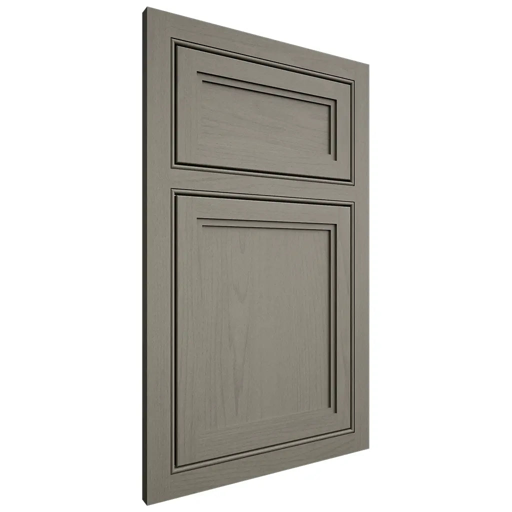Shiloh Cabinetry Beaded Inset Concord Walnut Plain Cut Thyme Door