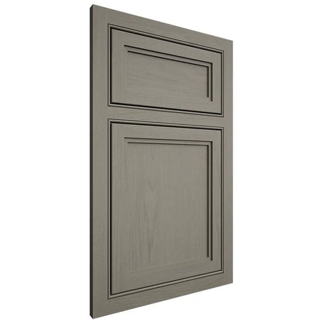 Shiloh Cabinetry Beaded Inset Concord Walnut Plain Cut Thyme Door