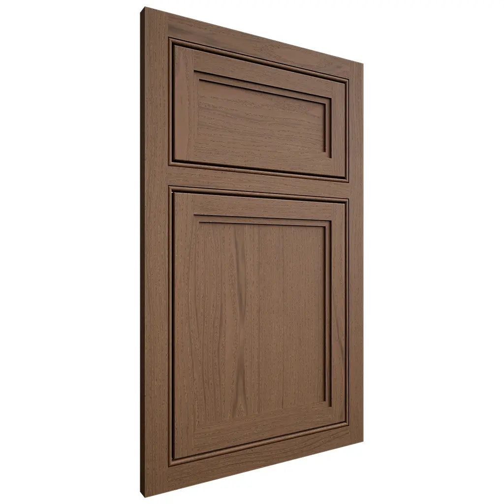 Shiloh Cabinetry Beaded Inset Concord White Oak Plain Cut Autumn Door
