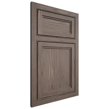 Shiloh Cabinetry Beaded Inset Concord White Oak Plain Cut Clay Door