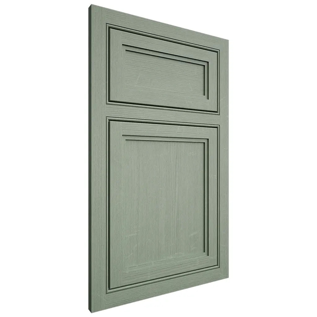 Shiloh Cabinetry Beaded Inset Concord White Oak Quarter Sawn Moss Door
