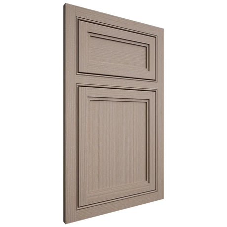 Shiloh Cabinetry Beaded Inset Concord White Oak Rift Cut Whitewash Door