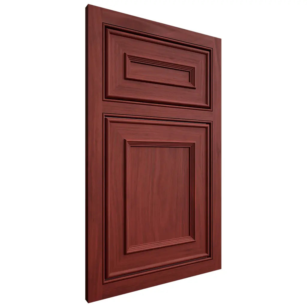 Shiloh Cabinetry Beaded Inset Dalton Cherry Plain Cut Red Door