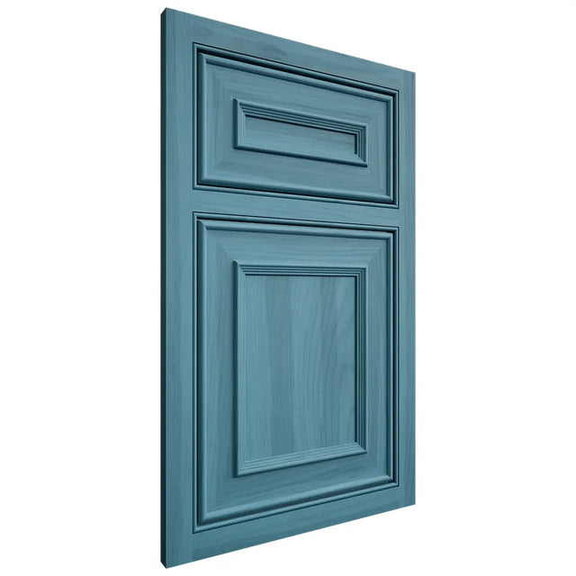 Shiloh Cabinetry Beaded Inset Dalton Hickory Plain Cut Aqua Door