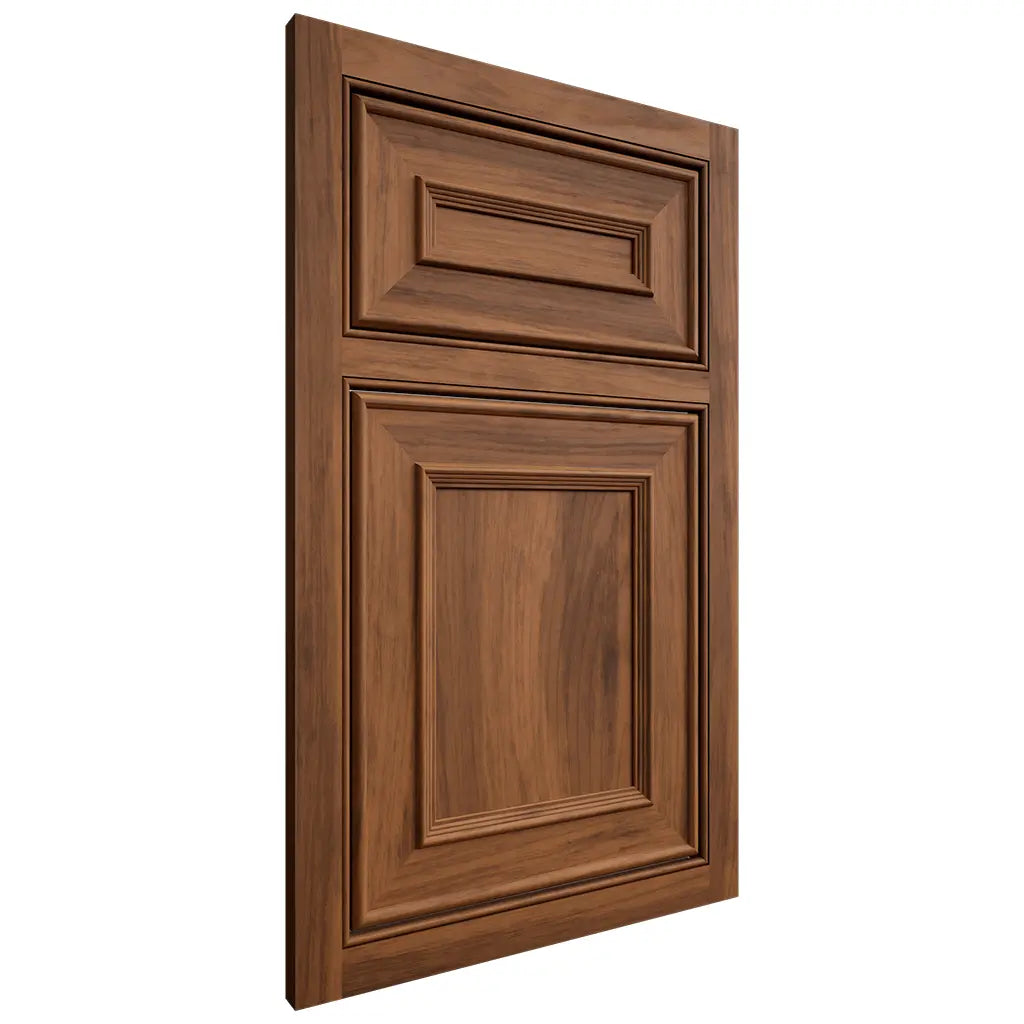 Shiloh Cabinetry Beaded Inset Dalton Hickory Plain Cut Burnt Sugar Door