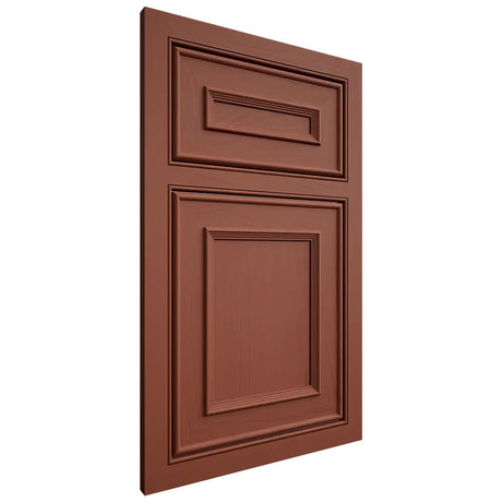 Shiloh Cabinetry Beaded Inset Dalton Maple Plain Cut Cayenne Door