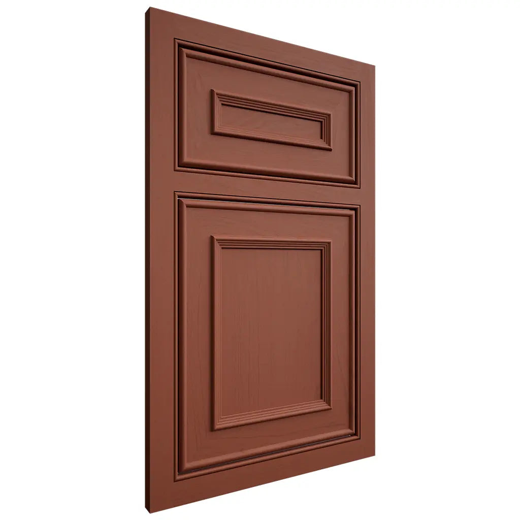 Shiloh Cabinetry Beaded Inset Dalton Maple Plain Cut Cayenne Door