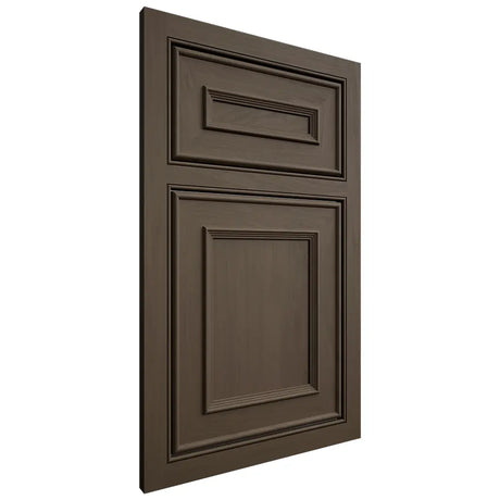 Shiloh Cabinetry Beaded Inset Dalton Maple Plain Cut Perfect Brown Door