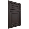 Shiloh Cabinetry Beaded Inset Dalton Poplar Plain Cut Carbon Door
