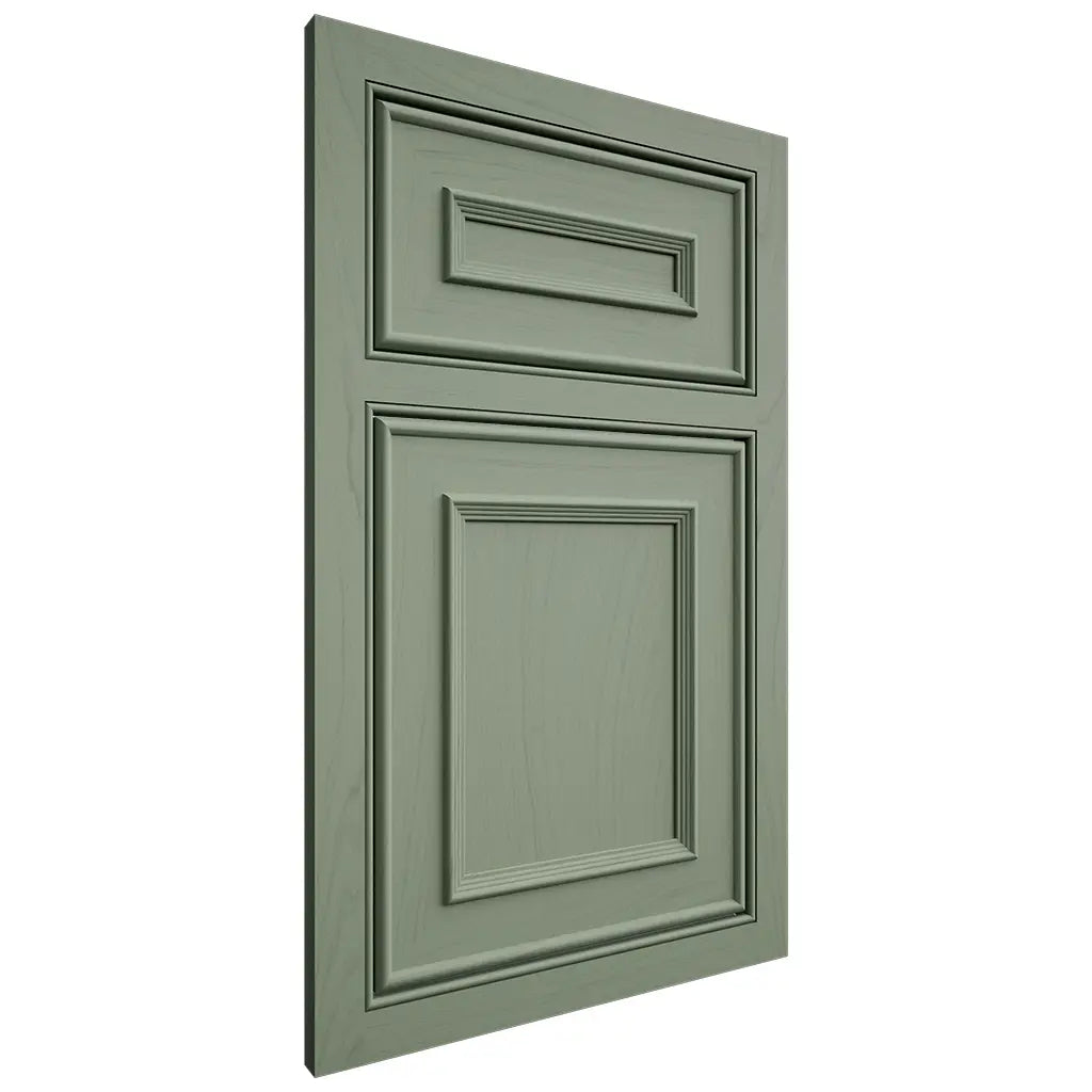 Shiloh Cabinetry Beaded Inset Dalton Poplar Plain Cut Moss Door