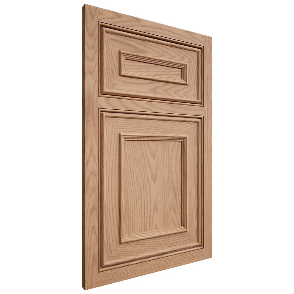 Shiloh Cabinetry Beaded Inset Dalton Red Oak Plain Cut Natural Door