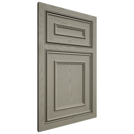 Shiloh Cabinetry Beaded Inset Dalton Red Oak Plain Cut Thyme Door