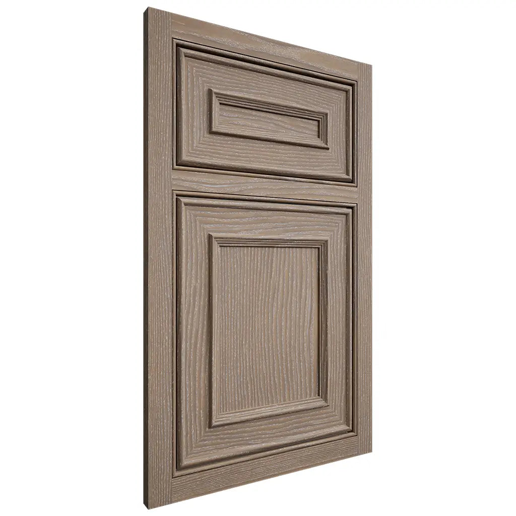 Shiloh Cabinetry Beaded Inset Dalton White Oak Plain Cut Almond Door