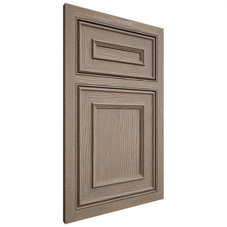 Shiloh Cabinetry Beaded Inset Dalton White Oak Plain Cut Almond Door