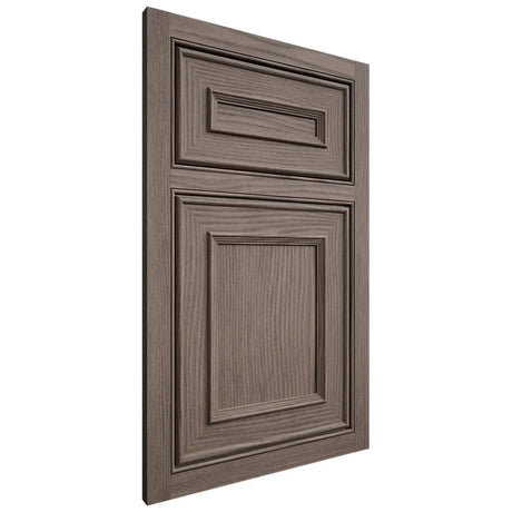 Shiloh Cabinetry Beaded Inset Dalton White Oak Plain Cut Clay Door