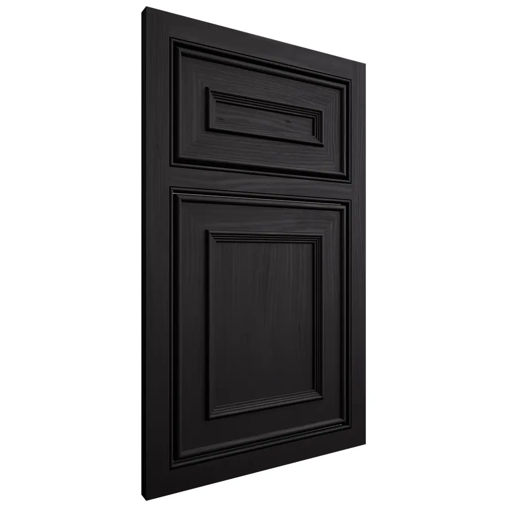 Shiloh Cabinetry Beaded Inset Dalton White Oak Plain Cut Espresso Door