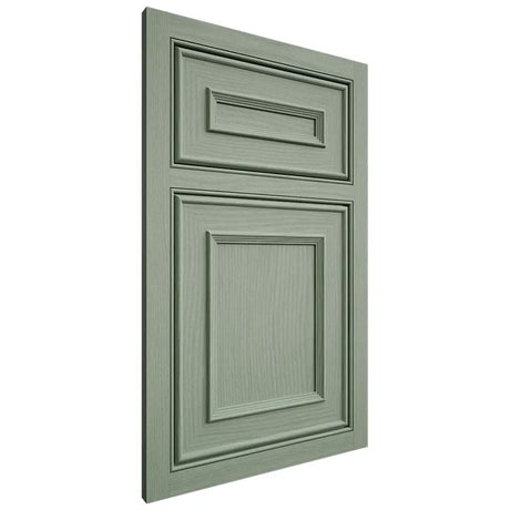 Shiloh Cabinetry Beaded Inset Dalton White Oak Plain Cut Moss Door