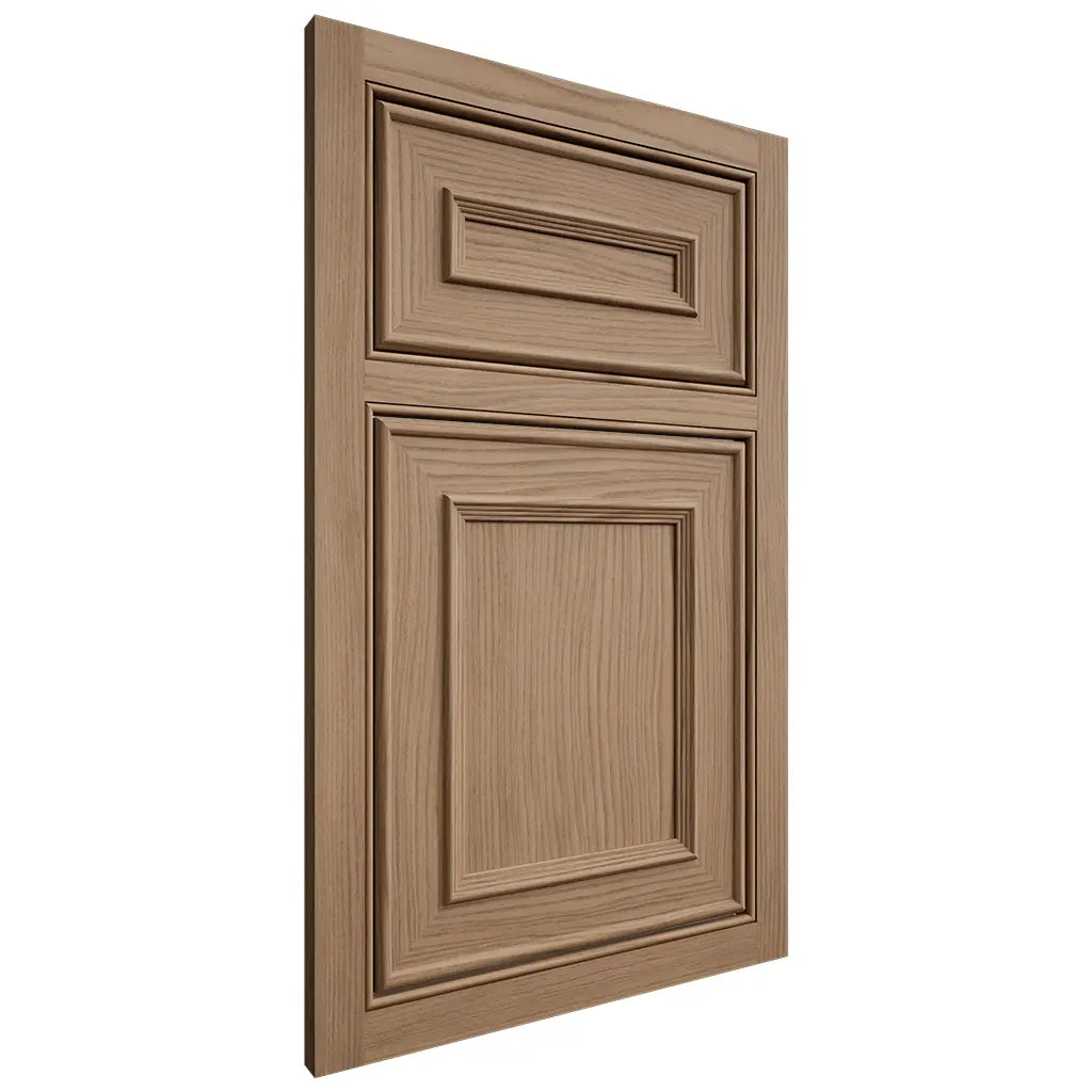 Shiloh Cabinetry Beaded Inset Dalton White Oak Plain Cut Natural Door