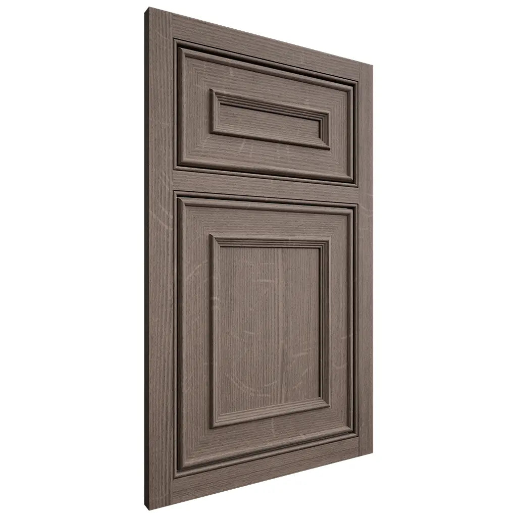 Shiloh Cabinetry Beaded Inset Dalton White Oak Quarter Sawn Clay Door
