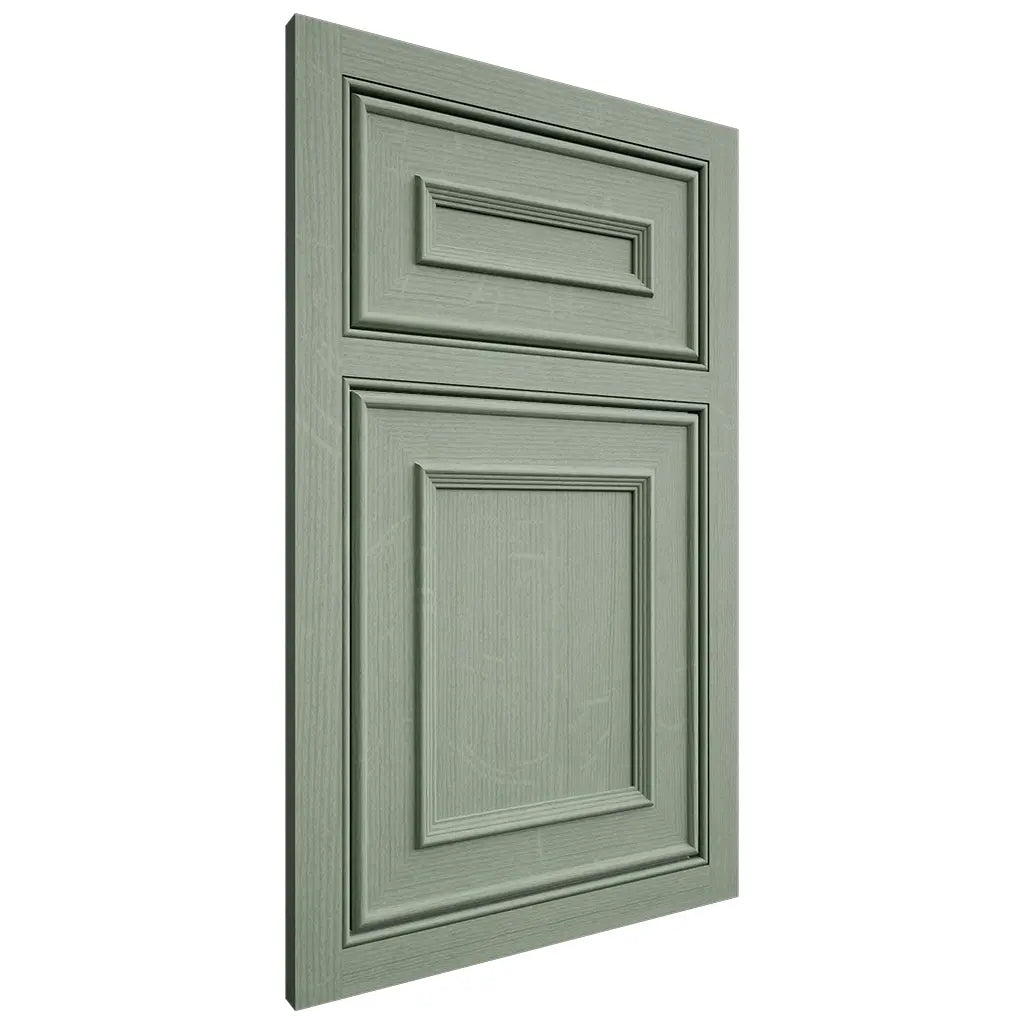 Shiloh Cabinetry Beaded Inset Dalton White Oak Quarter Sawn Moss Door
