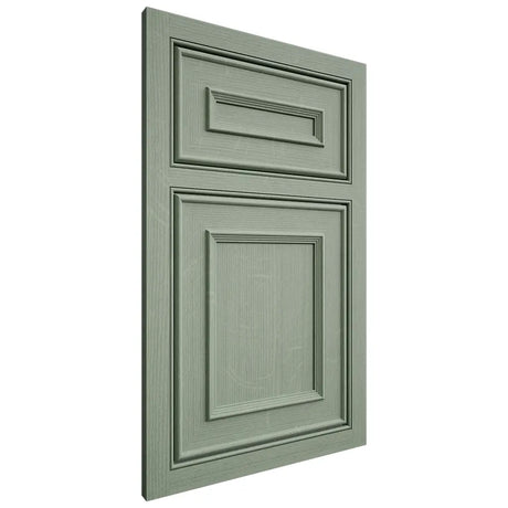 Shiloh Cabinetry Beaded Inset Dalton White Oak Quarter Sawn Moss Door