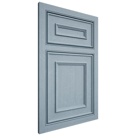 Shiloh Cabinetry Beaded Inset Dalton White Oak Quarter Sawn Sky Door