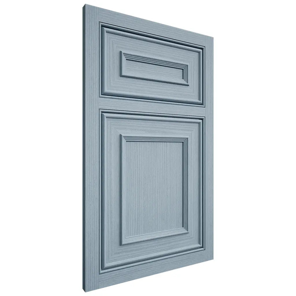 Shiloh Cabinetry Beaded Inset Dalton White Oak Rift Cut Sky Door
