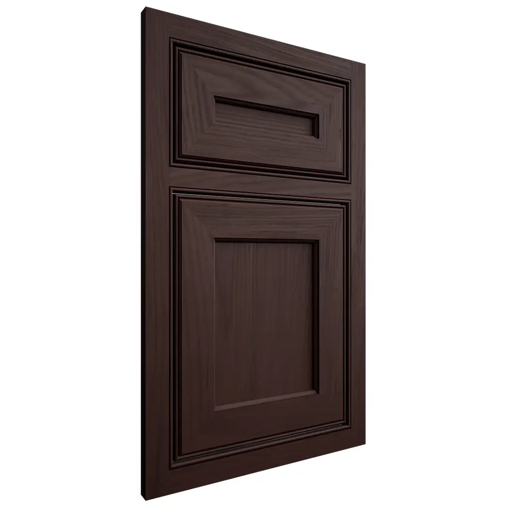 Shiloh Cabinetry Beaded Inset Essex Alder Plain Cut Bistre Door