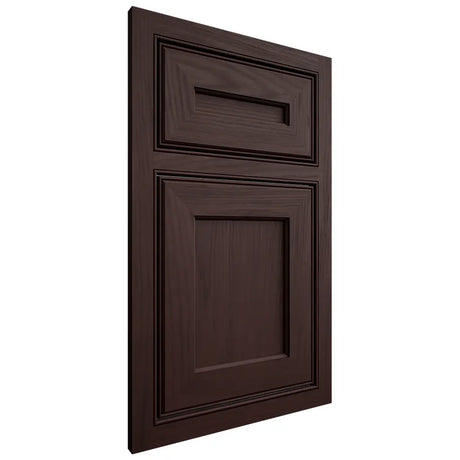 Shiloh Cabinetry Beaded Inset Essex Alder Plain Cut Bistre Door
