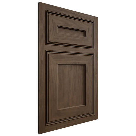 Shiloh Cabinetry Beaded Inset Essex Alder Plain Cut Caviar Door