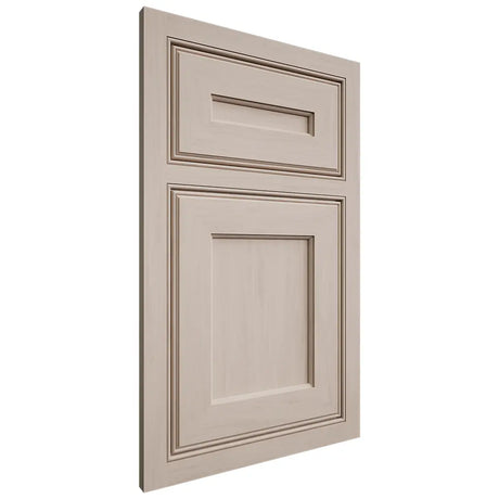 Shiloh Cabinetry Beaded Inset Essex Alder Plain Cut White Sands Door