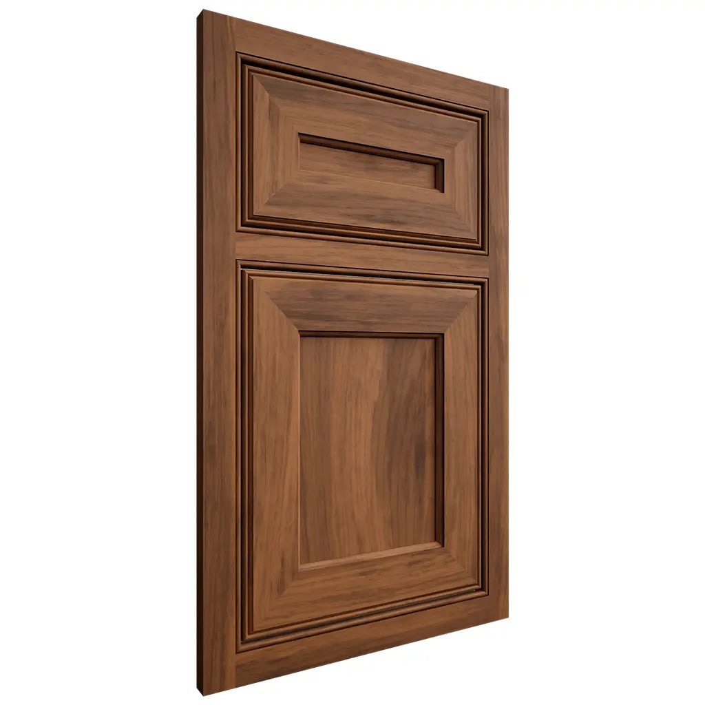 Shiloh Cabinetry Beaded Inset Essex Hickory Plain Cut Burnt Sugar Door